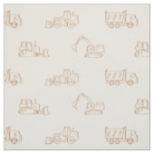 Tissu Véhicules de construction Constructeur Garçon mign (Échantillon)