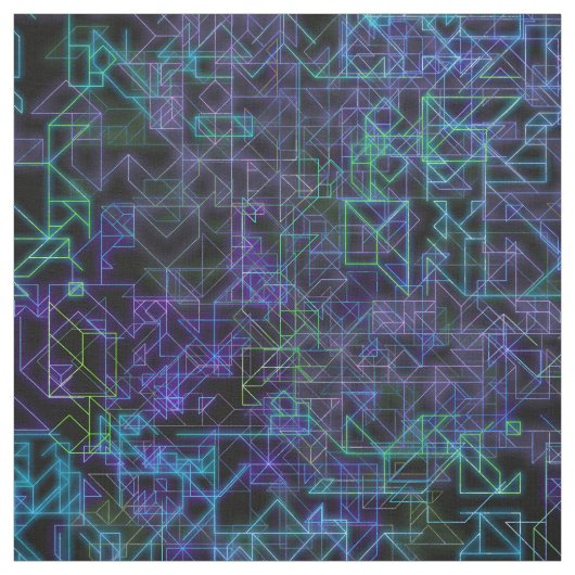 Tissu veines cyberélectroniques, circuits néon tron : (Échantillon)