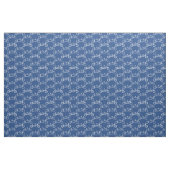 Tissu Vélo Tandem blanc en bleu (Fat Quarter)
