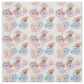 Tissu Vélos à fleurs (Échantillon)