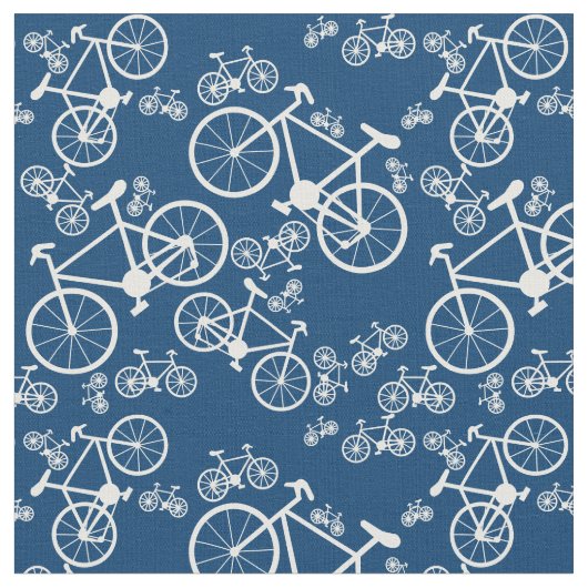 Tissu Vélos blancs (Fermer)