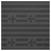 Tissu Velours noir fleur de lis (Échantillon)