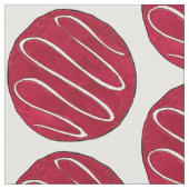 Tissu Vente de biscuits en velours rouge givrée (Fermer)