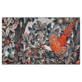 Tissu VERDURE, ANIMAUX FORESTIERS Pheasant, Renard rouge (Fat Quarter)