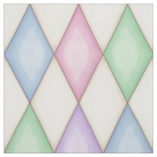 Tissu Vérification de diamant d'Arlequin coloré