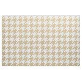 Tissu Vérification de la jambe de teint tan et blanc (Fat Quarter)