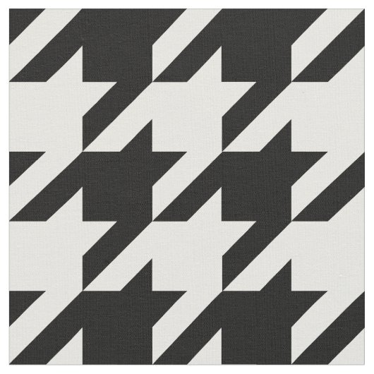 Tissu Vérification de la position de base en noir et bla (Fermer)