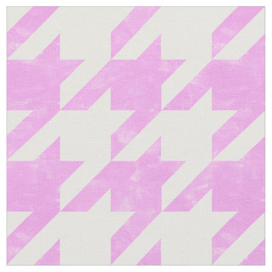 Tissu Vérification de la position de base rose et blanc (Fermer)