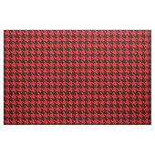 Tissu Vérification de la position de base rouge et noire (Fat Quarter)