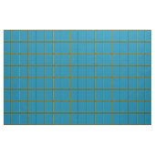 Tissu Vérification du volet Windows turquoise et Gold (Yard)