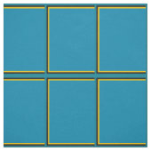 Tissu Vérification du volet Windows turquoise et Gold (Échantillon)
