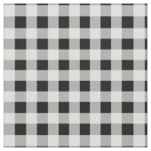 Tissu Vérification En vichy noire (Fermer)