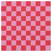 Tissu Vérifications .5 pouces damier rose et rouge (Fermer)