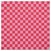 Tissu Vérifications .5 pouces damier rose et rouge (Échantillon)