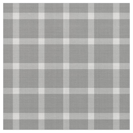 Tissu Vérifications en Charbon et Blanc Gras (Fermer)