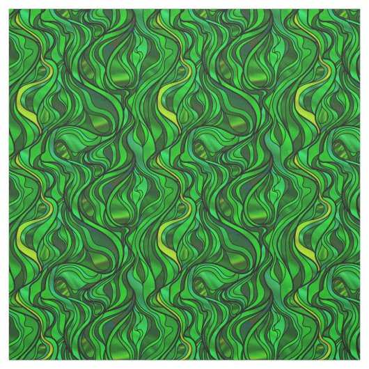 Tissu Verre vert Abstrait (Échantillon)