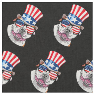 Tissu Verres américains de casquette de drapeau des