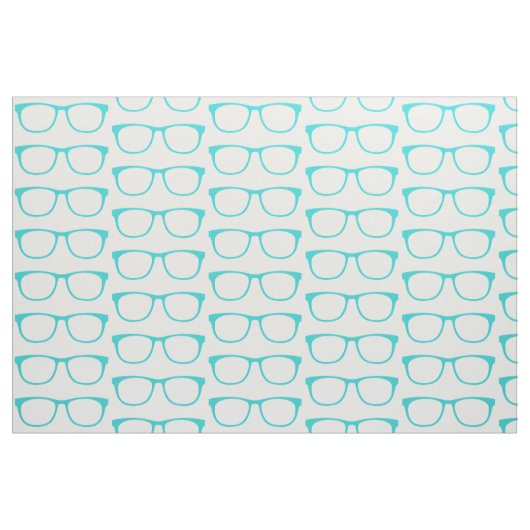 Tissu Verres Geeks Aqua Hipster (Fat Quarter)