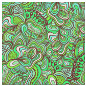 Tissu Vert Abstrait torride (Fermer)
