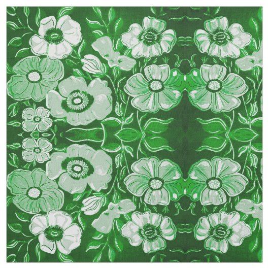 Tissu Vert avec envie (Échantillon)