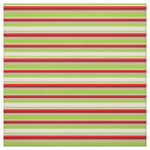 Tissu Vert, Bisque, Rouge, Maroon & Tan (Échantillon)