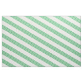 Tissu vert blanc diagonale moderne (Fat Quarter)