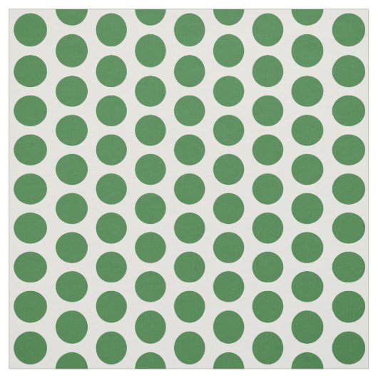 Tissu vert blanc mini Pois (Échantillon)