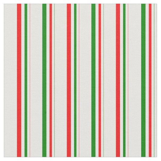 Tissu Vert, blanc, rouge Motif rayé (Fermer)