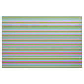 Tissu Vert, bleu ciel clair, lignes rose profond et beig (Fat Quarter)