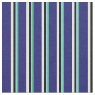 Tissu Vert, bleu ciel, noir, bleu clair et bleu nuit