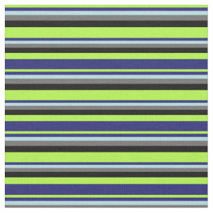 Tissu Vert, Bleu de minuit, Bleu Poudre, Gris et Noir