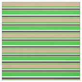 Tissu Vert chaux, bronzette, noir et jaune clair (Échantillon)