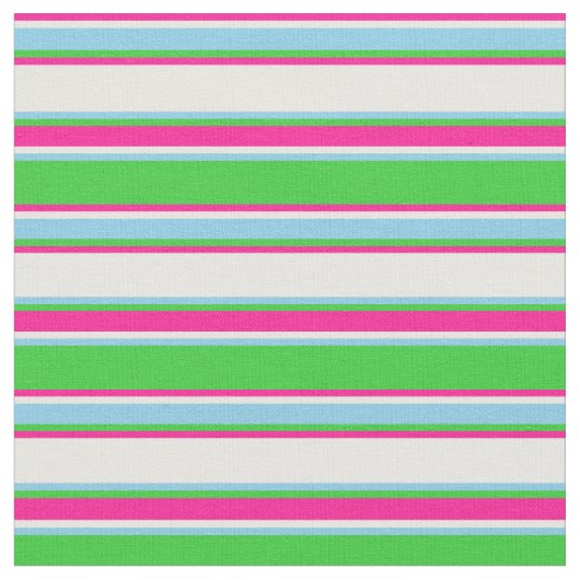 Tissu Vert citron vert, bleu ciel, Crème à la menthe et  (Fermer)