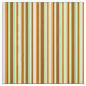 Tissu Vert clair, Brown, orange foncé et bisque (Échantillon)