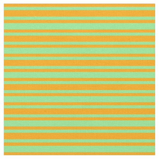Tissu Vert clair et Motif orange des rayures (Fermer)