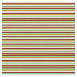 Tissu Vert clair, marron, blanc et or foncé