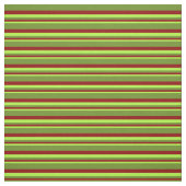 Tissu Vert clair, rouge foncé et vert rayures (Échantillon)