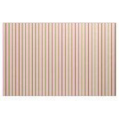 Tissu Vert clair, rouge foncé, vert et rose lignes (Fat Quarter)