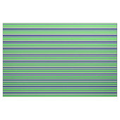 Tissu Vert clair, Vert citron, Tan & Motif bleu (Fat Quarter)