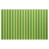 Tissu Vert clair, Vert foncé et rayures Brown (Fat Quarter)