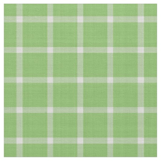 Tissu Vert concombre et gingham à carreaux blanc (Fermer)
