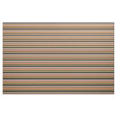 Tissu Vert, corail clair, beige et lignes noires (Fat Quarter)