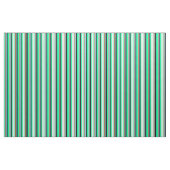 Tissu Vert, Cyan clair, Brown, Ciel Bleu & Noir (Fat Quarter)