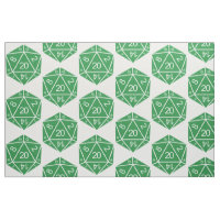 Tissu vert D20 dés