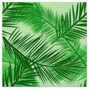 Tissu Vert de chaux en feuille de palmier d'impression,