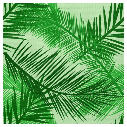 Tissu Vert de chaux en feuille de palmier d'impression, (Échantillon)