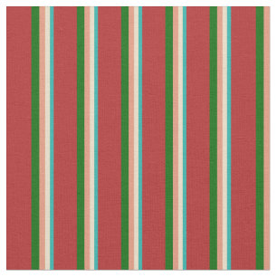 Tissu Vert de la mer claire, Tan, Saumon foncé, Vert fon