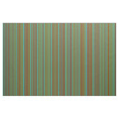 Tissu Vert de mer clair, rouge foncé et vert lignes Moti (Fat Quarter)