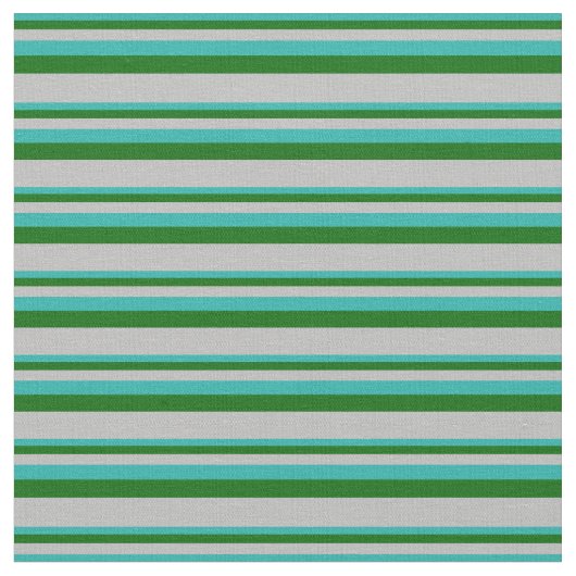 Tissu Vert de mer clair, Vert foncé et Gris (Fermer)