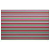 Tissu Vert de mer, rouge foncé, Fuchsia et teintée Tan (Yard)